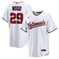 Washington Nationals James Wood Nike White Home Replica Jersey