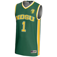 #1 NDSU Bison GameDay Greats Lightweight Basketball Jersey - Green