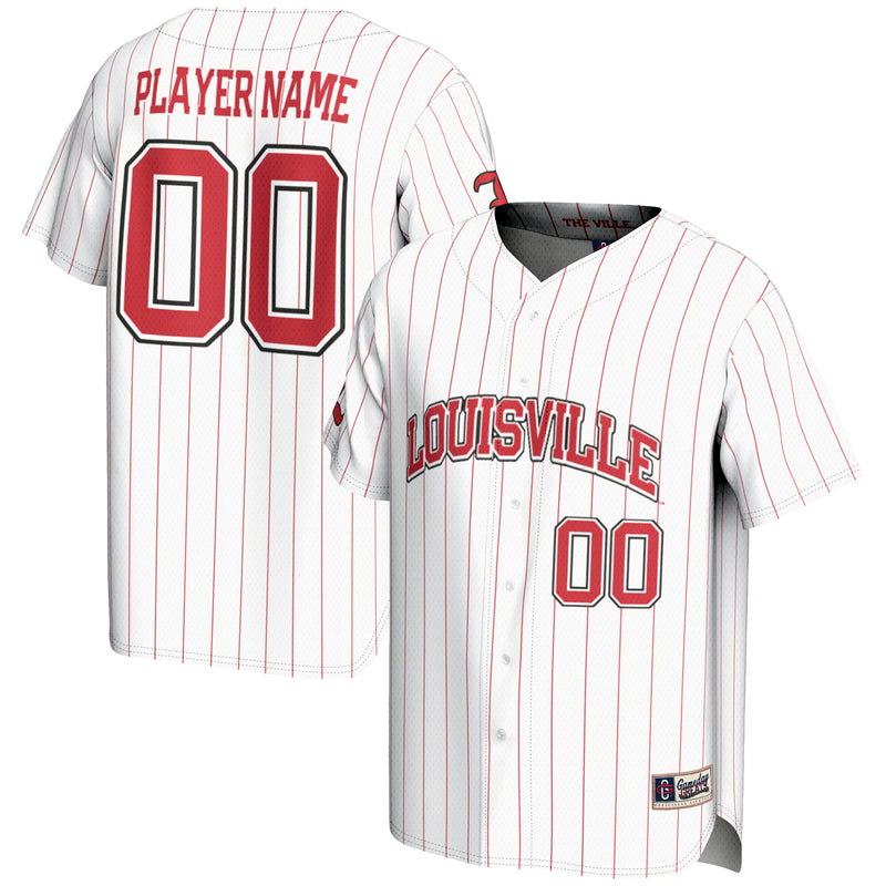 Louisville Cardinals GameDay Greats NIL Pick-A-Player Lightweight Baseball Jersey - White