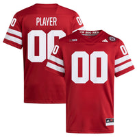 Nebraska Huskers adidas NIL Pick-A-Player Home Premier Football Jersey - Scarlet