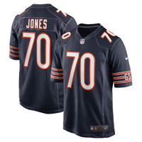 Chicago Bears Braxton Jones Nike Navy Game Player Jersey