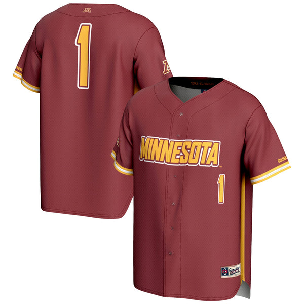 #1 Minnesota Golden Gophers GameDay Greats Lightweight Baseball Jersey - Maroon