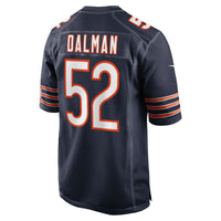 Chicago Bears Drew Dalman Nike Navy Team Game Jersey