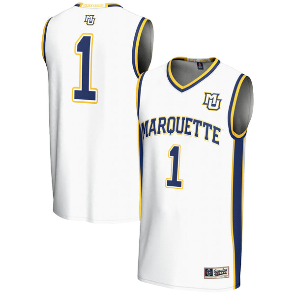 #1 Marquette Golden Eagles GameDay Greats Lightweight Basketball Jersey - White