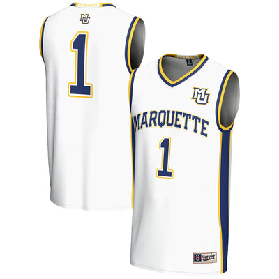 #1 Marquette Golden Eagles GameDay Greats Lightweight Basketball Jersey - White