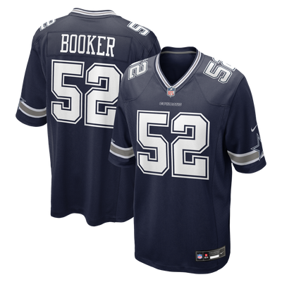 Dallas Cowboys Tyler Booker Nike Navy Team Game Jersey
