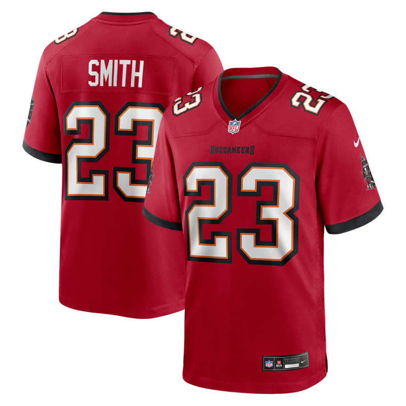 Tampa Bay Buccaneers Tykee Smith Nike Red Game Jersey