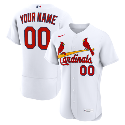 St. Louis Cardinals Nike White Home Authentic Custom Jersey