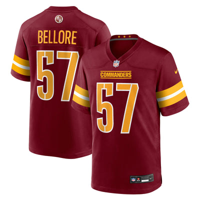 Washington Commanders Nick Bellore Nike Burgundy Team Game Jersey