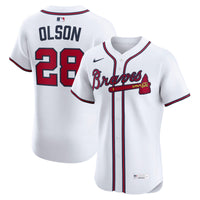 Atlanta Braves Matt Olson Nike White Home Elite Player Jersey