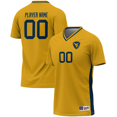 West Virginia Mountaineers GameDay Greats Pick-A-Player NIL Lightweight Soccer Jersey - Gold