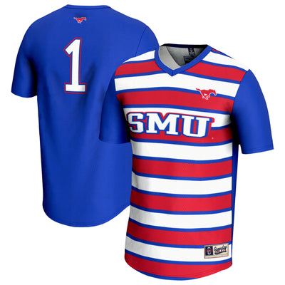 #1 SMU Mustangs GameDay Greats Lightweight Soccer Fashion Jersey - Royal