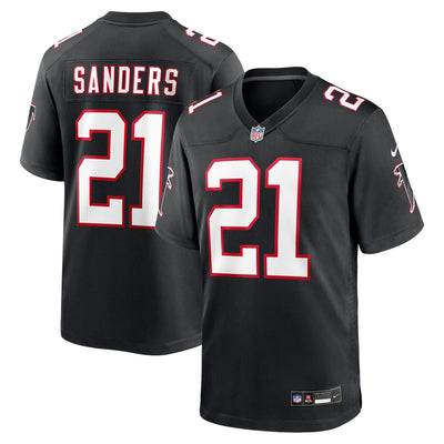 Atlanta Falcons Deion Sanders Nike Black Retired Player Alternate Game Jersey
