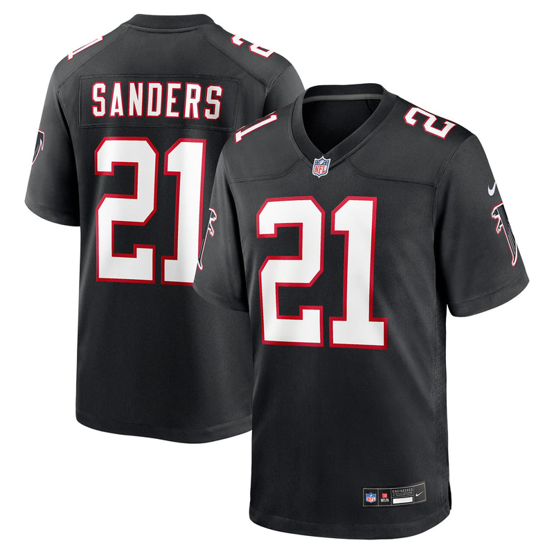 Atlanta Falcons Deion Sanders Nike Black Retired Player Alternate Game Jersey