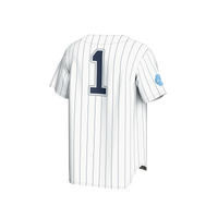 #1 North Carolina Tar Heels GameDay Greats Lightweight Baseball Fashion Jersey - White