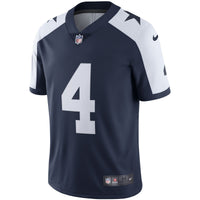 Dallas Cowboys Dak Prescott Nike Navy Alternate Vapor Limited Jersey