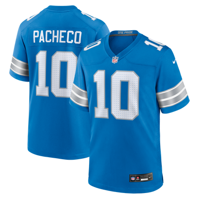Detroit Lions Isiah Pacheco Nike Blue Team Game Jersey