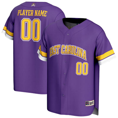 ECU Pirates GameDay Greats NIL Pick-A-Player Lightweight Baseball Jersey - Purple