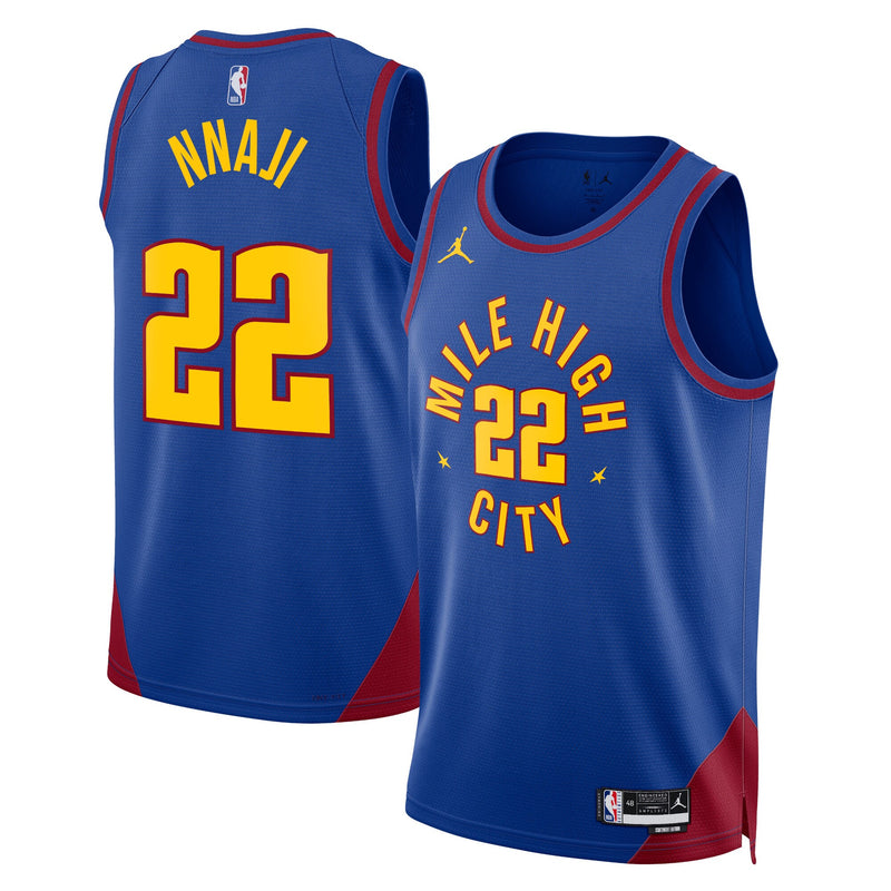 Denver Nuggets Jordan Statement Edition Swingman Jersey - Blue - Zeke Nnaji -