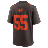 Cleveland Browns Spencer Fano Nike Brown 2026 NFL Draft First Round Pick No. 9 Alpha Dawg Alternate Game Jersey