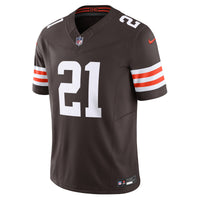 Cleveland Browns Denzel Ward Nike Brown Vapor F.U.S.E. Limited Jersey