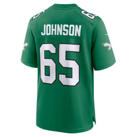 Philadelphia Eagles Lane Johnson Nike Kelly Green Alternate Game Jersey