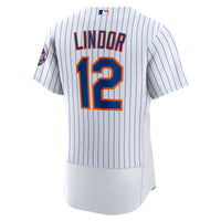 New York Mets Francisco Lindor Nike White Home Authentic Player Jersey