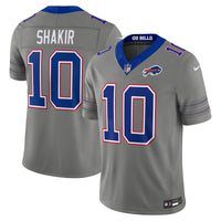 Buffalo Bills Khalil Shakir Nike Gray Nickel City Vapor F.U.S.E. Stitched Limited Jersey