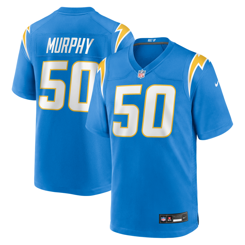 Los Angeles Chargers Caleb Murphy Nike Powder Blue Team Game Jersey