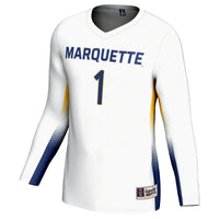 #1 Marquette Golden Eagles GameDay Greats Lightweight Volleyball Jersey - White