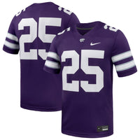 #25 Kansas State Wildcats Nike Game Football Jersey - Purple