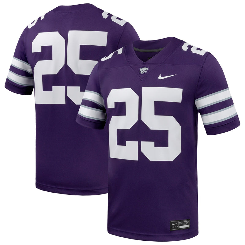 #25 Kansas State Wildcats Nike Game Football Jersey - Purple