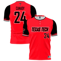 NiJaree Canady Texas Tech Red Raiders GameDay Greats Softball Fashion Jersey - Red