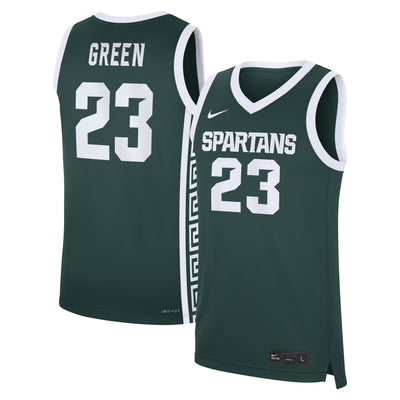 Draymond Green Michigan State Spartans Nike Road Replica Basketball Jersey - Green