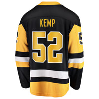 Pittsburgh Penguins Philip Kemp Fanatics Black Home Breakaway Jersey