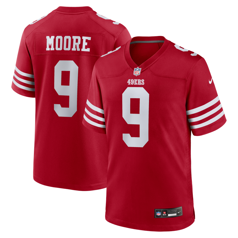 San Francisco 49ers Skyy Moore Nike Scarlet Team Game Jersey