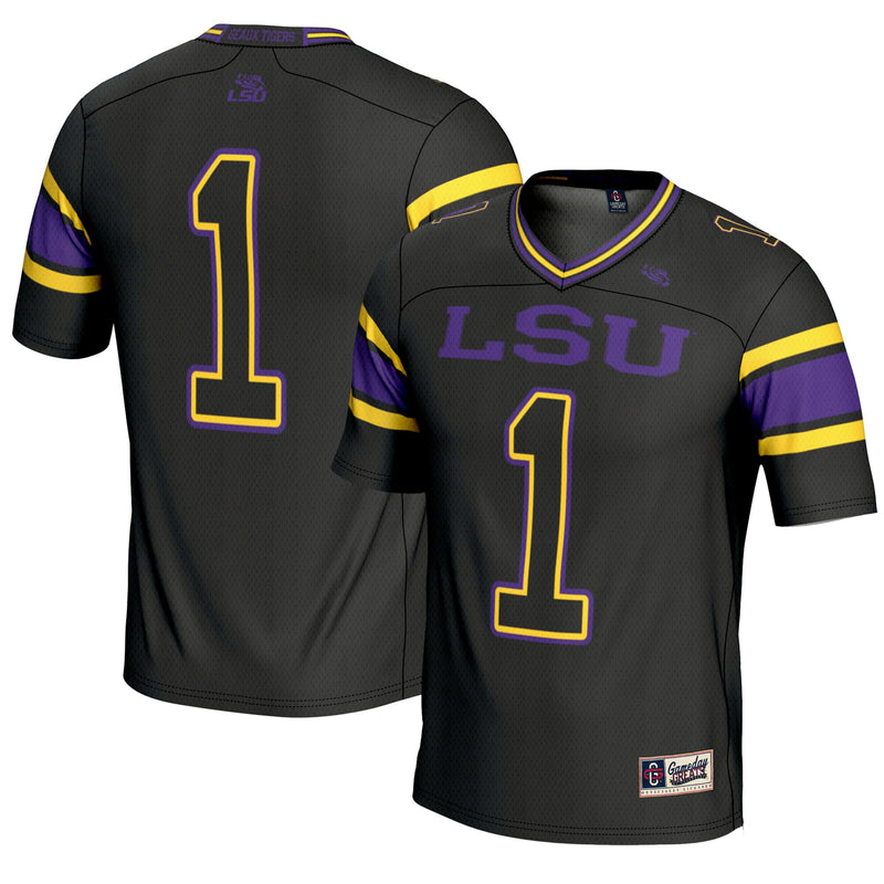 #1 LSU Tigers GameDay Greats Endzone Football Jersey - Black