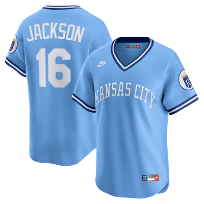 Kansas City Royals Bo Jackson Nike Light Blue Throwback Cooperstown Collection Limited Jersey