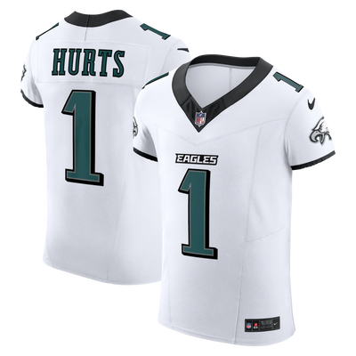 Philadelphia Eagles Jalen Hurts Nike White Vapor F.U.S.E. Elite Jersey