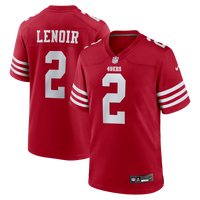 San Francisco 49ers Deommodore Lenoir Nike Scarlet Game Jersey