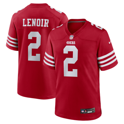 San Francisco 49ers Deommodore Lenoir Nike Scarlet Game Jersey