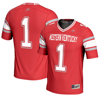 #1 Western Kentucky Hilltoppers GameDay Greats Endzone Football Jersey - Red