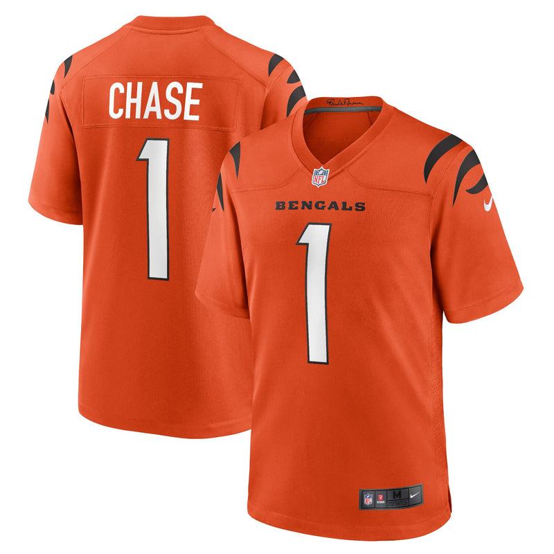 Cincinnati Bengals Ja'Marr Chase Nike Orange Alternate Game Jersey