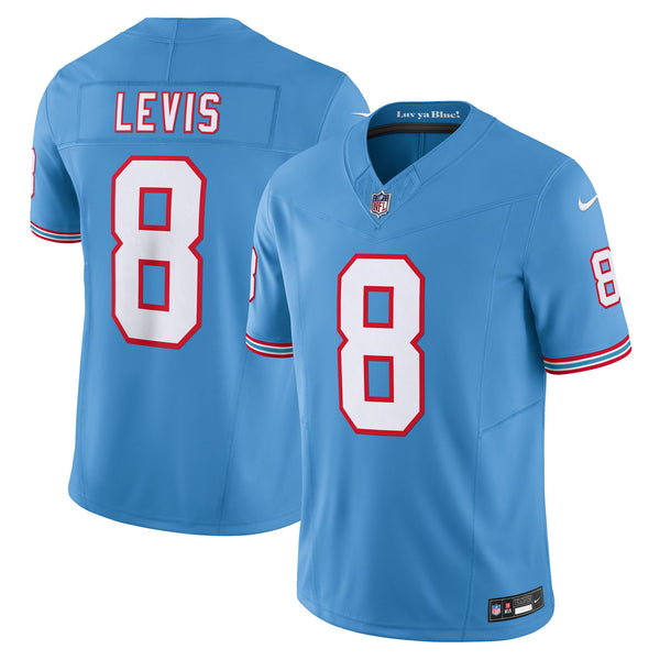 Tennessee Titans Will Levis Nike Light Blue Alternate Oilers Throwback Vapor F.U.S.E. Limited Jersey