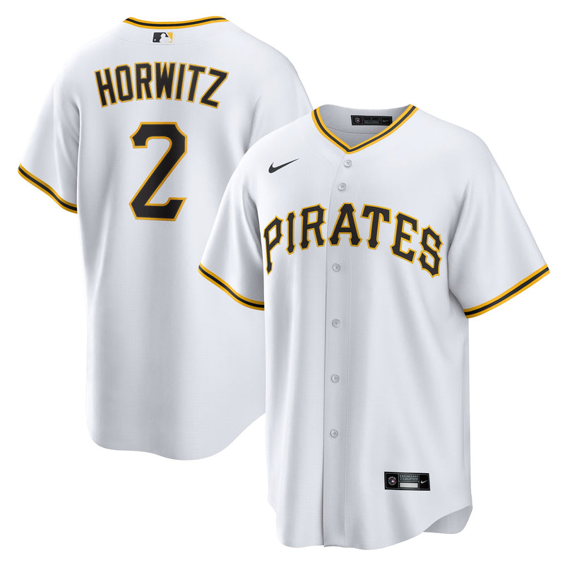 Pittsburgh Pirates Spencer Horwitz Nike White Home Replica Jersey