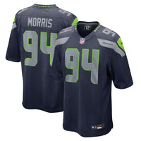 Seattle Seahawks Mike Morris Nike College Navy Game Jersey