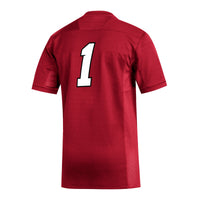 #1 Louisville Cardinals adidas Replica Football Jersey - Red