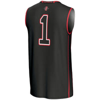 #1 San Diego State Aztecs GameDay Greats Lightweight Basketball Fashion Jersey - Black