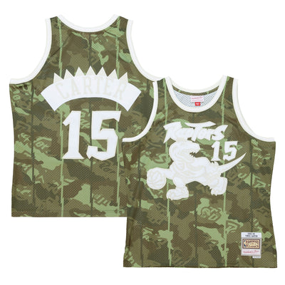 Toronto Raptors NBA Vince Carter 1998 Ghost Green Camo Swingman Jersey By Mitchell & Ness -