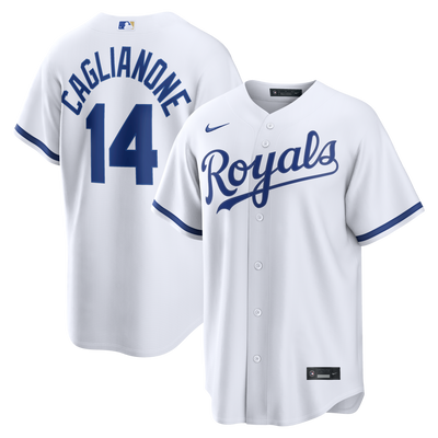 Kansas City Royals Jac Caglianone Nike White Home Replica Jersey